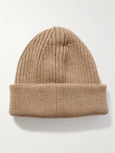 Loewe Logo-Embroidered Ribbed Wool Beanie - Men | Thumbnail 3