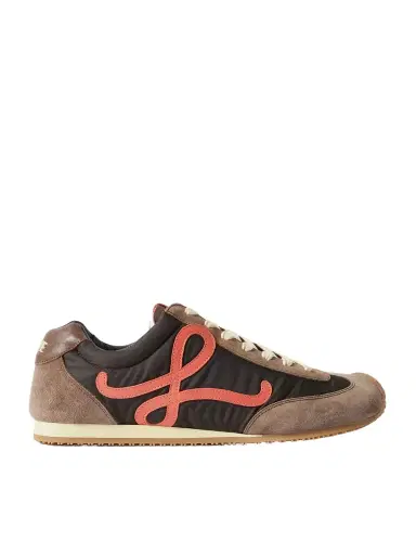 Loewe Ballet Runner 2.0 Logo-Appliquéd Shell, Suede and Leather Sneakers - Men | Thumbnail 1 Loewe Ballet Runner 2.0 Logo-Appliquéd Shell, Suede and Leather Sneakers - Men | Thumbnail 1