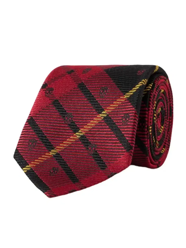 8cm Logo-Embroidered Checked Silk Tie - Men