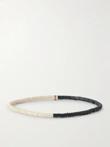 LUIS MORAIS 14-Karat Gold, Diamond and Stone Beaded Bracelet - Men | Thumbnail 3