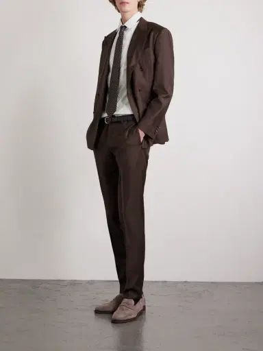 Canali Essential Cutaway-Collar Cotton-Poplin Shirt - Men | Thumbnail 2