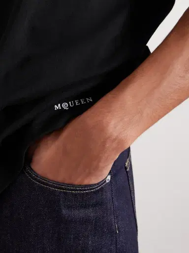 McQueen Printed Cotton-Jersey T-Shirt - Men | Thumbnail 4