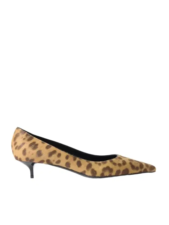 Amelia 40 Leopard-print Calf Hair Pumps