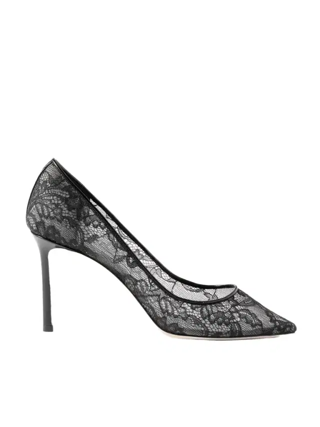 Jimmy Choo Romy 85 Leather-trimmed Lace Pumps