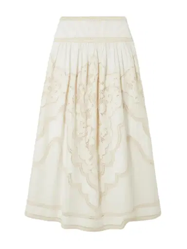 Zimmermann Daylight Broderie Anglaise Linen Maxi Skirt | Thumbnail 1 Zimmermann Daylight Broderie Anglaise Linen Maxi Skirt | Thumbnail 1