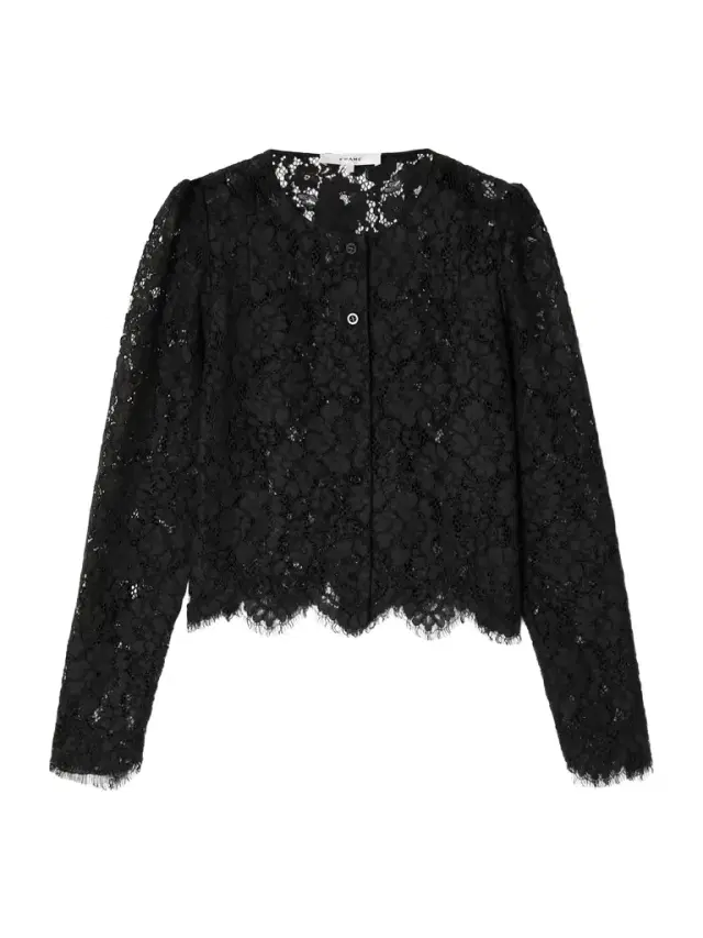 Organic Cotton-blend Lace Blouse Organic Cotton-blend Lace Blouse