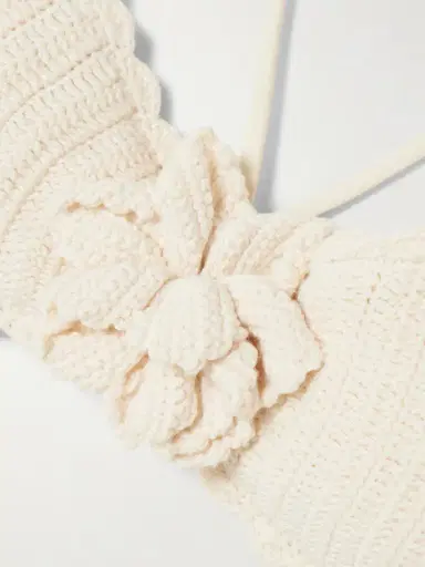 Zimmermann Awaken Embellished Crocheted Cotton Halterneck Bikini | Thumbnail 4 Zimmermann Awaken Embellished Crocheted Cotton Halterneck Bikini | Thumbnail 4