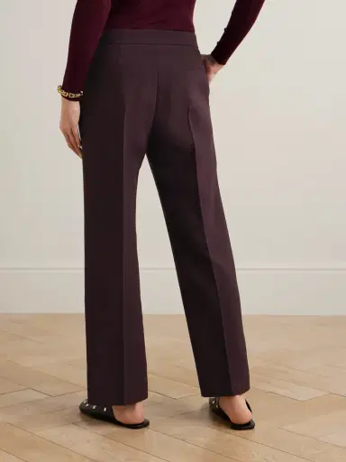 Chloé Wool-crepe Straight-leg Pants | Thumbnail 4 Chloé Wool-crepe Straight-leg Pants | Thumbnail 4