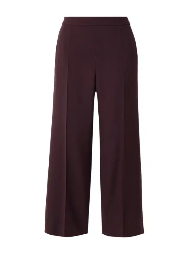 Wool-crepe Straight-leg Pants