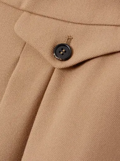 Chloé Pleated Wool-gabardine Wide-leg Pants | Thumbnail 4