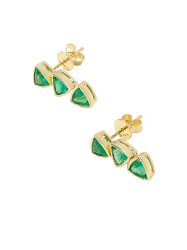Anita Ko 18-karat Gold Emerald Earrings | Thumbnail 1