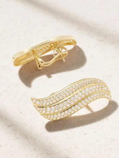 Anita Ko Celeste 18-karat Gold Diamond Earrings | Thumbnail 3
