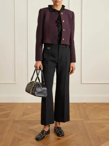 Chloé Wool-crepe Straight-leg Pants | Thumbnail 2 Chloé Wool-crepe Straight-leg Pants | Thumbnail 2