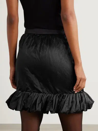 Chloé Ruffled Satin Mini Skirt | Thumbnail 3