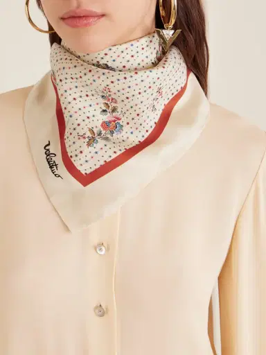 Valentino Garavani Printed Silk-twill Scarf | Thumbnail 3