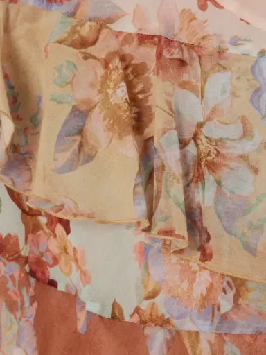 Zimmermann Awaken Ruffled Floral-print Cotton And Silk-blend Crepe De Chine Maxi Dress | Thumbnail 4