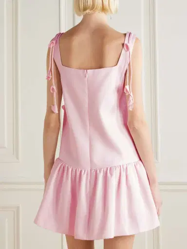 Self-Portrait Embellished Taffeta Mini Dress | Thumbnail 3 Self-Portrait Embellished Taffeta Mini Dress | Thumbnail 3