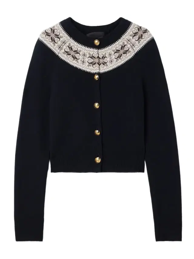 Josefa Fair Isle Cashmere Cardigan
