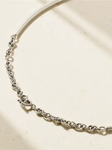 Spinelli Kilcollin Helio Tria Sterling Silver Diamond Necklace | Thumbnail 3