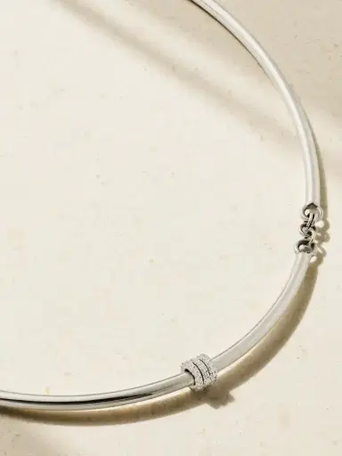 Spinelli Kilcollin Helio Tria Sterling Silver Diamond Necklace | Thumbnail 1