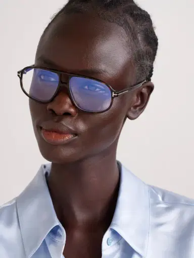Tom Ford Aviator-style Tortoiseshell Acetate Optical Glasses | Thumbnail 2 Tom Ford Aviator-style Tortoiseshell Acetate Optical Glasses | Thumbnail 2