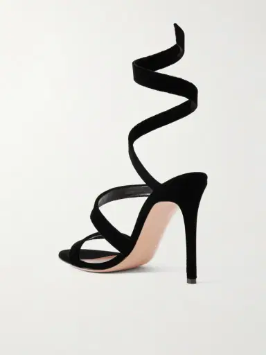 Gianvito Rossi Opera 105 Velvet Sandals | Thumbnail 3 Gianvito Rossi Opera 105 Velvet Sandals | Thumbnail 3