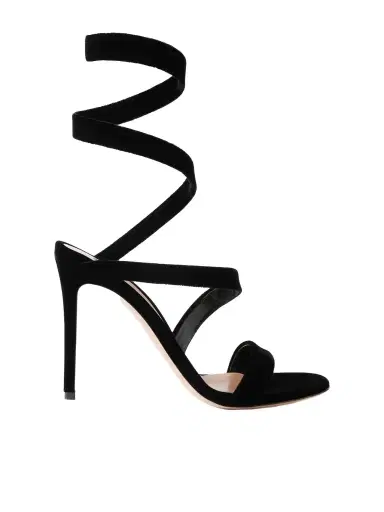 Gianvito Rossi Opera 105 Velvet Sandals | Thumbnail 1 Gianvito Rossi Opera 105 Velvet Sandals | Thumbnail 1