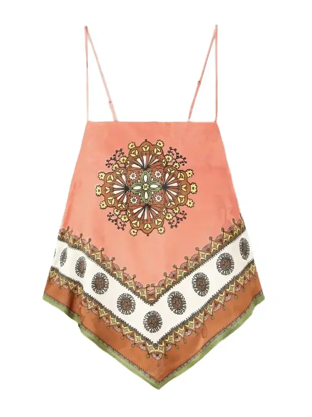 Contina Printed Satin-jacquard Top Contina Printed Satin-jacquard Top