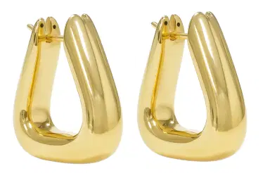Wish Fine Jewelry 18KY 3.6g Geometric Hoops | Thumbnail 1 Wish Fine Jewelry 18KY 3.6g Geometric Hoops | Thumbnail 1