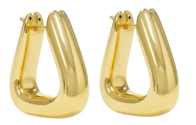 Wish Fine Jewelry 18KY 3.6g Geometric Hoops