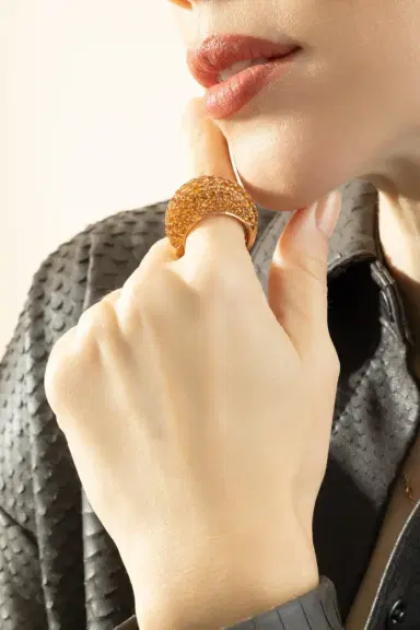 PIRANESI Orange Sapphire Ring | Thumbnail 2