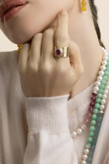 YUTAI Ruby Diamond Revive Ring | Thumbnail 2