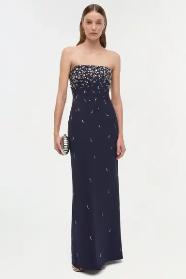 Simkhai Reign Embellished Strapless Gown | Thumbnail 2 Simkhai Reign Embellished Strapless Gown | Thumbnail 2
