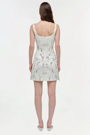 Simkhai Viva Embellished Jaquard Mini Dress | Thumbnail 4 Simkhai Viva Embellished Jaquard Mini Dress | Thumbnail 4