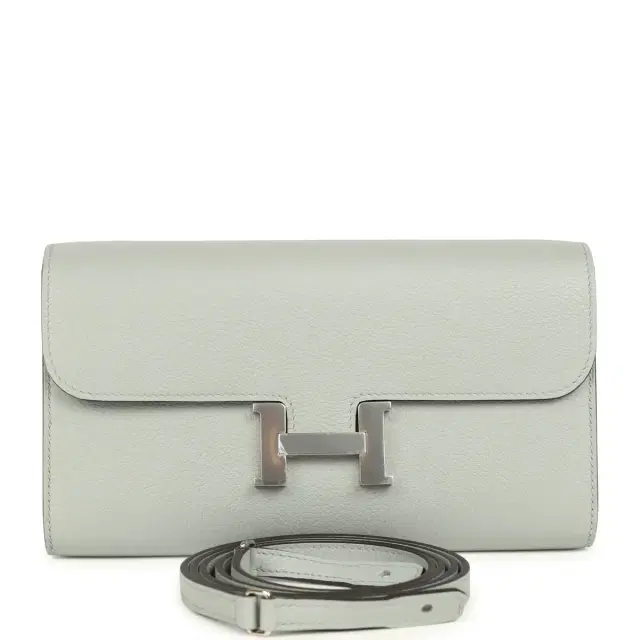 hermes Hermes Constance Wallet To Go Bleu Glacier Evercolor Palladium Hardware