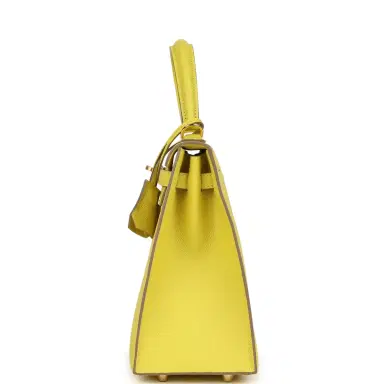 HERMÈS Hermes Kelly Sellier 25 Lime Epsom Gold Hardware | Thumbnail 3 HERMÈS Hermes Kelly Sellier 25 Lime Epsom Gold Hardware | Thumbnail 3