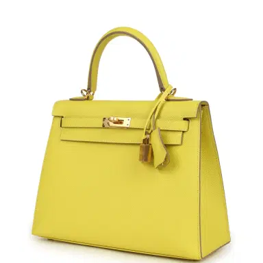 HERMÈS Hermes Kelly Sellier 25 Lime Epsom Gold Hardware | Thumbnail 5 HERMÈS Hermes Kelly Sellier 25 Lime Epsom Gold Hardware | Thumbnail 5