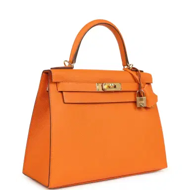 HERMÈS Hermes Kelly Sellier 28 Orange Epsom Gold Hardware | Thumbnail 2 HERMÈS Hermes Kelly Sellier 28 Orange Epsom Gold Hardware | Thumbnail 2