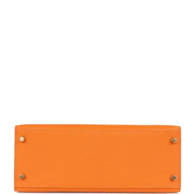 HERMÈS Hermes Kelly Sellier 28 Orange Epsom Gold Hardware | Thumbnail 6 HERMÈS Hermes Kelly Sellier 28 Orange Epsom Gold Hardware | Thumbnail 6