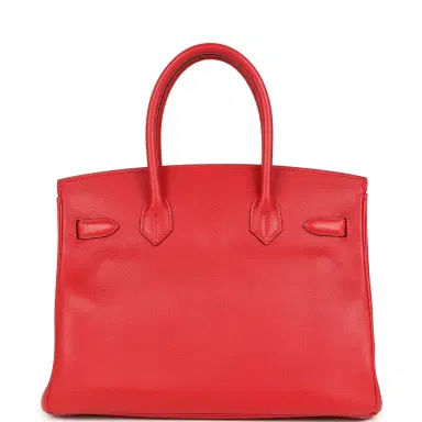 HERMÈS Pre-owned Hermes Birkin 30 Rouge Casaque Epsom Gold Hardware | Thumbnail 4