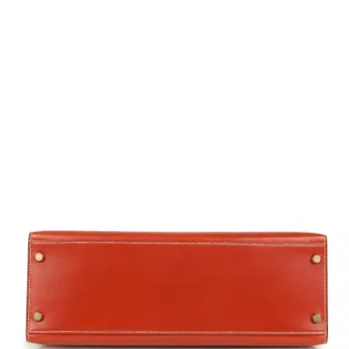 HERMÈS Vintage Hermes Kelly Sellier 32 Brique Box Gold Hardware | Thumbnail 6 HERMÈS Vintage Hermes Kelly Sellier 32 Brique Box Gold Hardware | Thumbnail 6