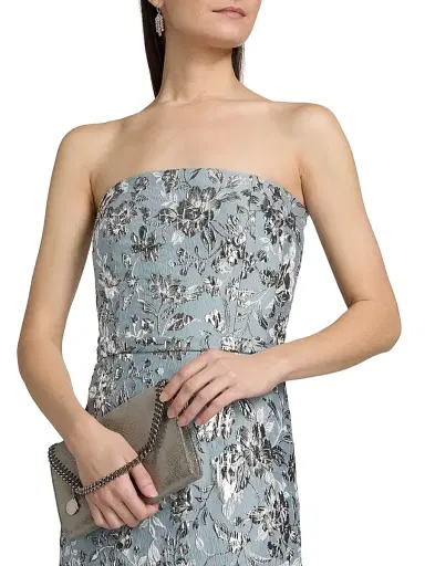 SACHIN & BABI Women's Sophia Metallic Cloque Strapless Gown | Thumbnail 6 SACHIN & BABI Women's Sophia Metallic Cloque Strapless Gown | Thumbnail 6