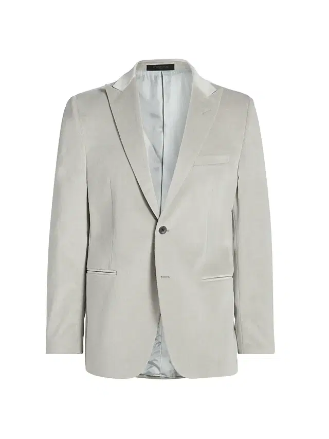 Corneliani Men's Velvet Jacket - Silver