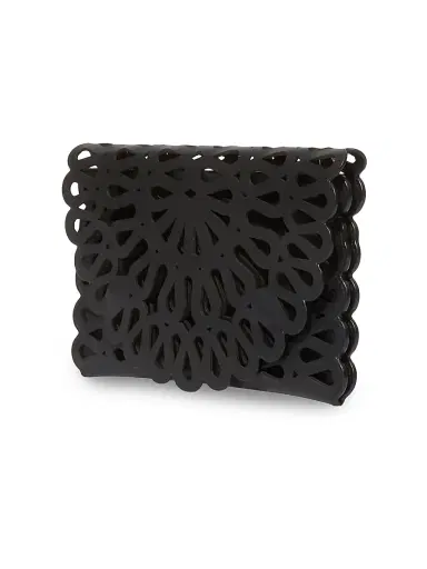 Simkhai Women's McCall Laser-Cut Leather Clutch | Thumbnail 2