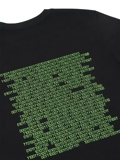 RTA Men's Liam Logo Cotton T-Shirt - Black Binary Logo | Thumbnail 4 RTA Men's Liam Logo Cotton T-Shirt - Black Binary Logo | Thumbnail 4