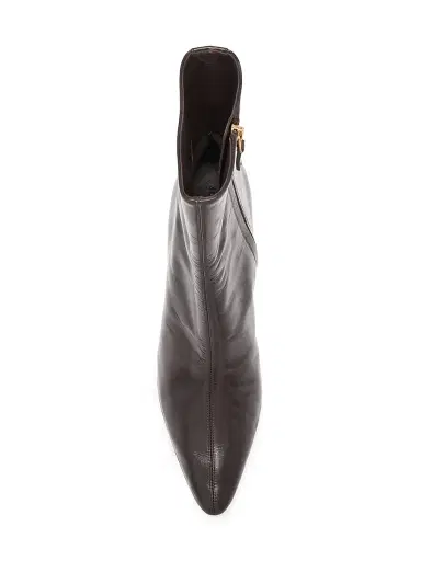 Bottega Veneta Women's Vela 60MM Leather Ankle Boots - Fondant - Size 7 | Thumbnail 4 Bottega Veneta Women's Vela 60MM Leather Ankle Boots - Fondant - Size 7 | Thumbnail 4