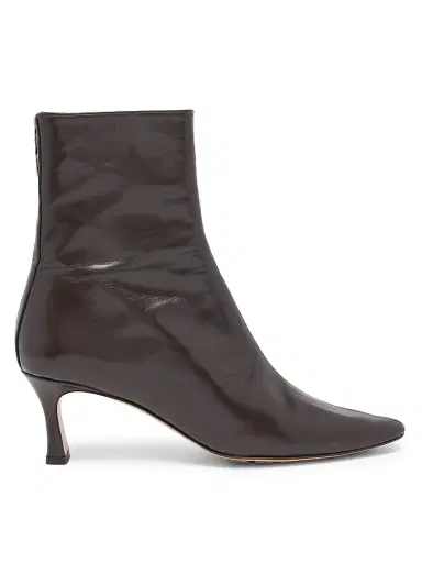 Bottega Veneta Women's Vela 60MM Leather Ankle Boots - Fondant - Size 7 | Thumbnail 1 Bottega Veneta Women's Vela 60MM Leather Ankle Boots - Fondant - Size 7 | Thumbnail 1