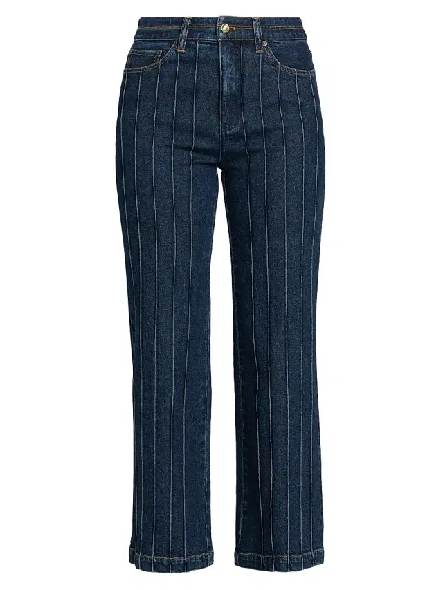 Women's Camen Pintuck High-Rise Crop Jeans - Fontaine