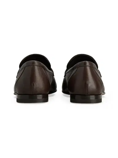 Tod's Men's Leather Penny Loafers - Dark Brown - Size 13 | Thumbnail 3