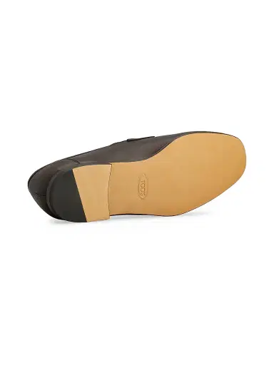 Tod's Men's Leather Penny Loafers - Dark Brown - Size 13 | Thumbnail 4